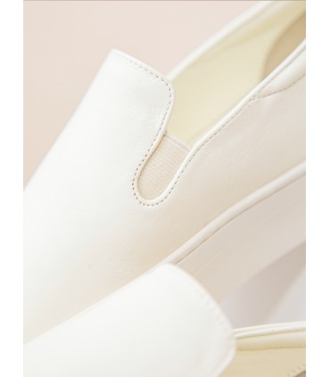 All-match leather and rubber-soled casual shoes