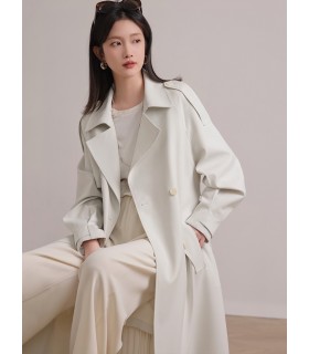 Wang Zhe's windbreaker loose high-quality trench coat 