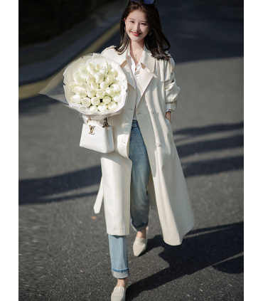 Fashion casual tie windbreaker 