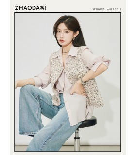 CC Xiaoxiang fashion tweed Xiaoxiang veste 