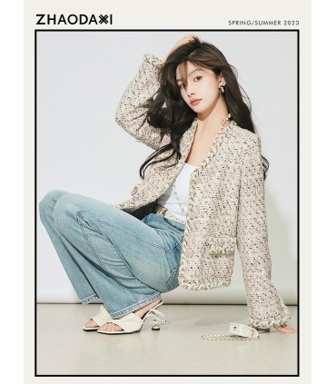 CC Xiaoxiang fesyen tweed Jaket Xiaoxiang