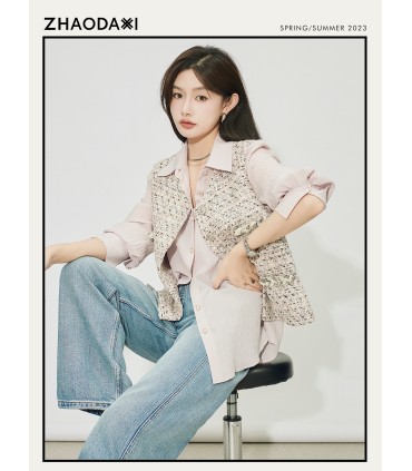 CC Xiaoxiang fesyen tweed Jaket Xiaoxiang