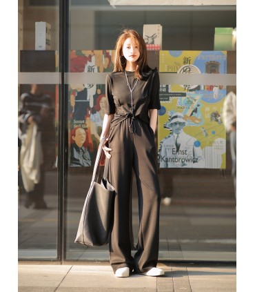 Minimalistisch all-match bottoming shirt met ronde hals