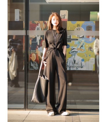 Minimalistisch all-match bottoming shirt met ronde hals