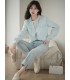 Kemeja Denim Asetat Baju Biru Longgar