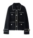 Sheep shearling short Korean Haining jacket
