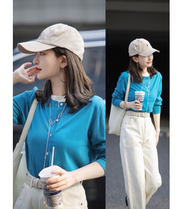 Boyfriend style uld cardigan 