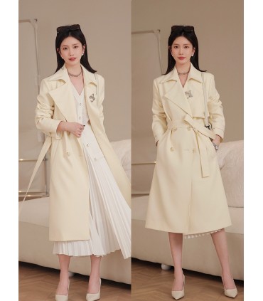 Trenchcoat mode minimalistisk vindkappa 