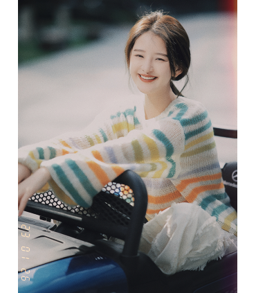 Colour Healing Loose Textured Sweter 