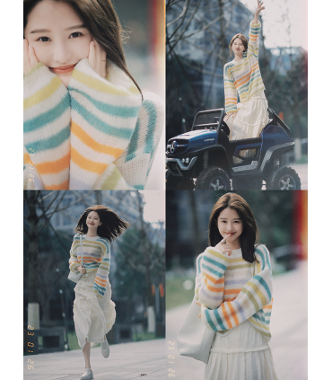 Colour Healing Loose Textured Sweter 