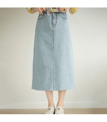 Colonna sonora originale Gonna di jeans Gonna dritta moda retrò 