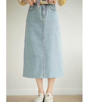 Colonna sonora originale Gonna di jeans Gonna dritta moda retrò 