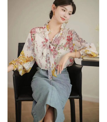 Orijinal Film Müziği Kot Etek Retro Moda Düz Etek 