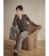Cigarette trousers loose drape casual floor trousers