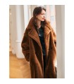 Får shearling nalle kostym