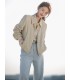Jaket kulit Dove jaket kulit gaya minimalis retro