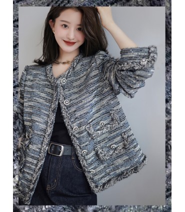 Jaket Tweed Premium Bunga Api Manusia