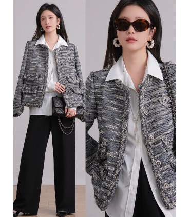 Jaket Tweed Premium Bunga Api Manusia