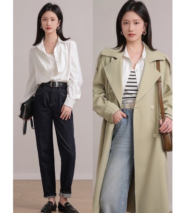 Chemise blanche de niche de conception de chemise de blogueur 