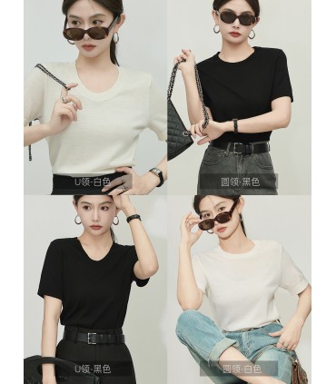 Camisa minimalista boca a boca de Wang Zha