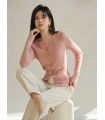 Áo len mùa xuân bằng lụa cashmere Áo len cổ chữ V lười biếng 