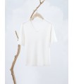 Short-sleeved knit fashion all-match bottoming shirt