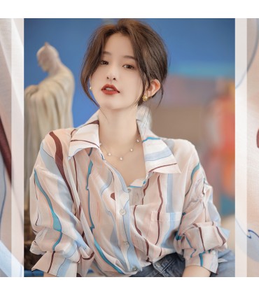 Camicia Plato Camicia Stampa Hong Kong Vintage 