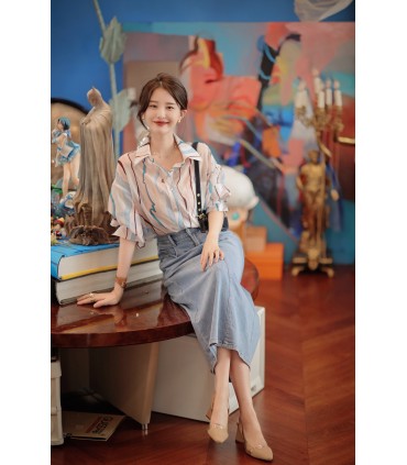 Camicia Plato Camicia Stampa Hong Kong Vintage 