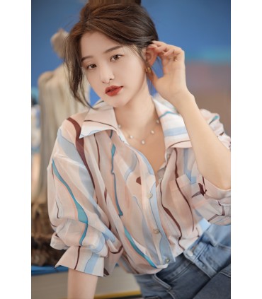 Camicia Plato Camicia Stampa Hong Kong Vintage 