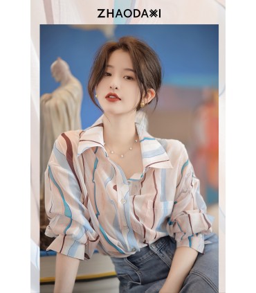 Camicia Plato Camicia Stampa Hong Kong Vintage 