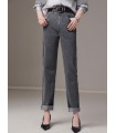 Skinny-Hose mit geradem Bein Retro-Hose mit geradem Bein 