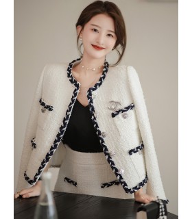 Luxury brand tweed jacket A-line skirt small fragrance suit 