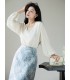 Daydream silk top loose minimalist style t-shirt