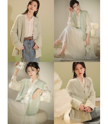 Hilo de mariposa Serie Xiaoxiang Chaqueta suelta Xiaoxiang