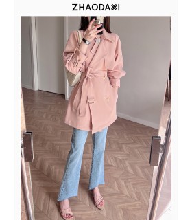 Kot windbreaker lapel bertali 