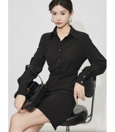 Brownie jupe nouvelle couleur mode robe chemise noire 