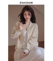 Acetate Baseball Jacket Retro Fashion Spring Jacket 