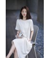 Matte Acetate H Version Slender Casual Dress 