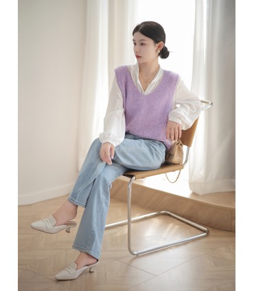 Weiche Strickweste Lazy Art Vest