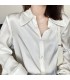 Camisa de tecido 89% seda tingida
