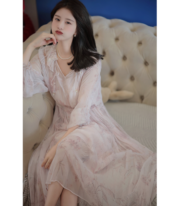 Spring Tribute Fashion Gentle Tea Dress 