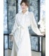 Santorini Silk Skirt Light Cooked Straight Shirt Dress