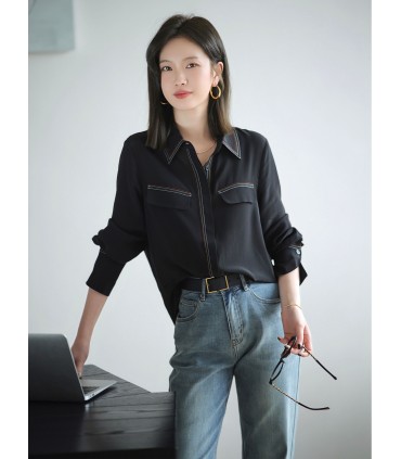 Santorini Silk Skirt Light Cooked Straight Shirt Dress