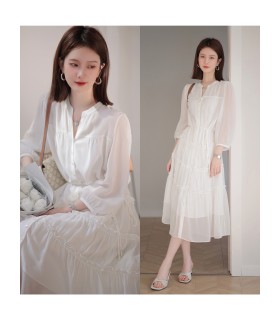 Moonlight Love Letter Retro Elegant Slimming Cake Dress 