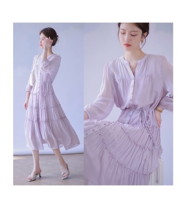 Lettera d'amore al chiaro di luna Abito da torta sottile elegante retrò 