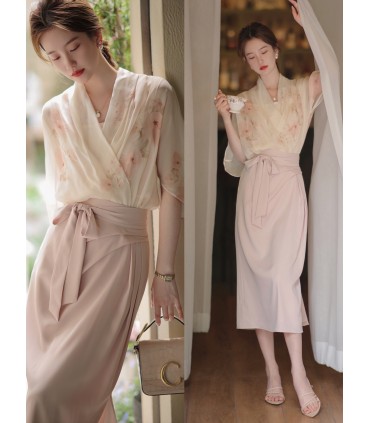 Váy nhẹ nhàng Váy suông thời trang Váy liền mùa thu 