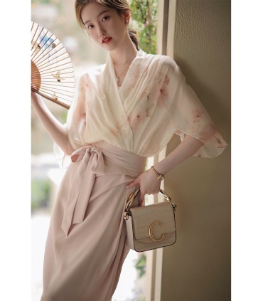 Váy nhẹ nhàng Váy suông thời trang Váy liền mùa thu 