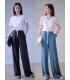 Slippery pants fashion straight casual pants 