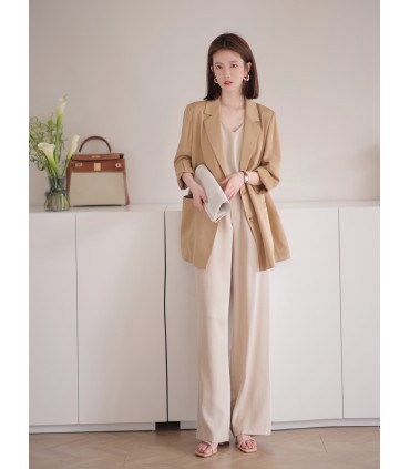 Gladde broek mode rechte casual broek 