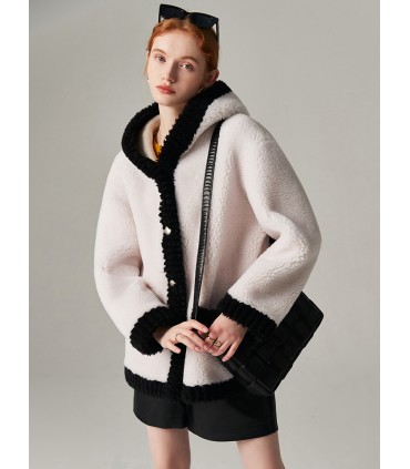 Sheep shearling jacket